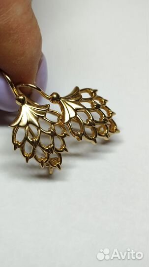 Золотые серьги СССР
