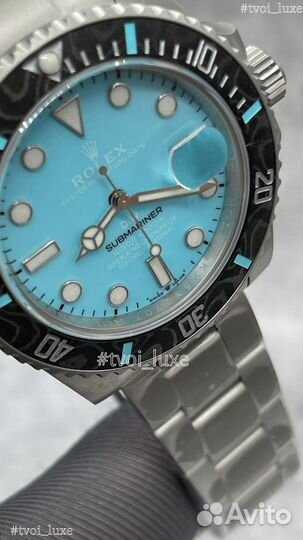 Часы rolex submariner auqamarine diw