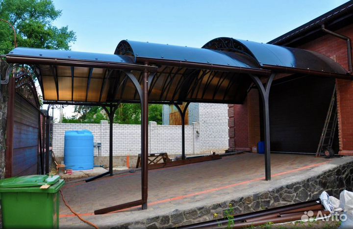 Навесы каскадные