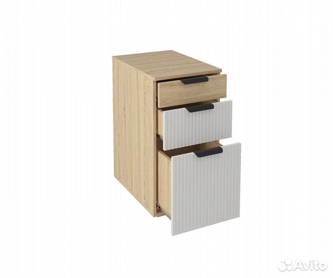 Норд Тумба Т3Я-400 Дуб Сонома/Софт Пломбир