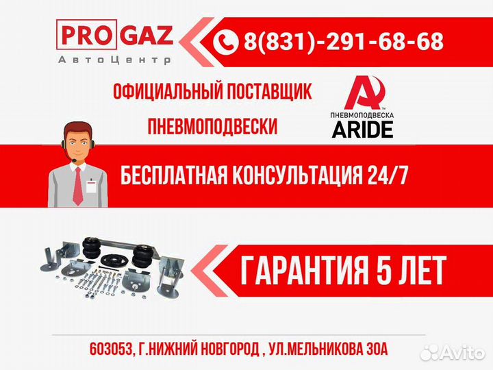 Пневмоподвеска газ Газель Next, NN, Бизнес, задн