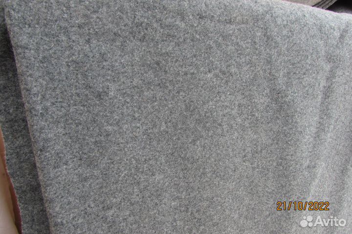 Драп СССР Отрез ткани чистая шерсть 260 х 150 см