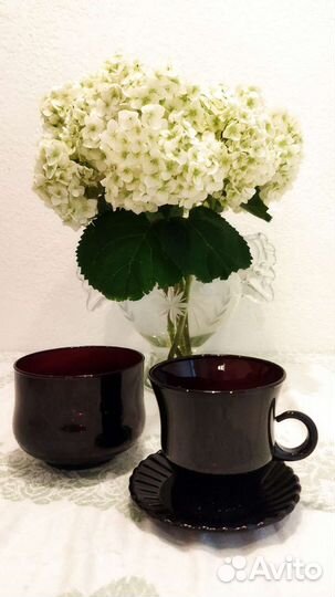 Чашки чайные, сервиз кофейный