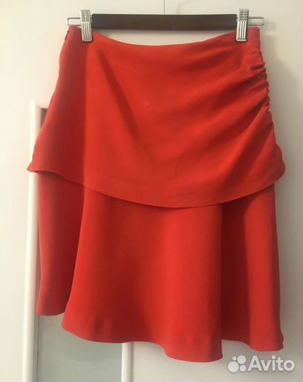 Новая красная юбка Massimo dutti