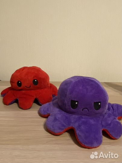 Мягкая игрушка осьминог перевертыш