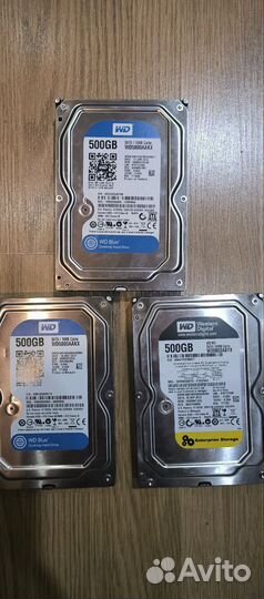 Жесткий диск 500gb небольшой пробег, без бэдов