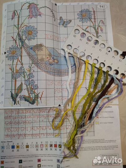 Остатки набора для вышивания овен