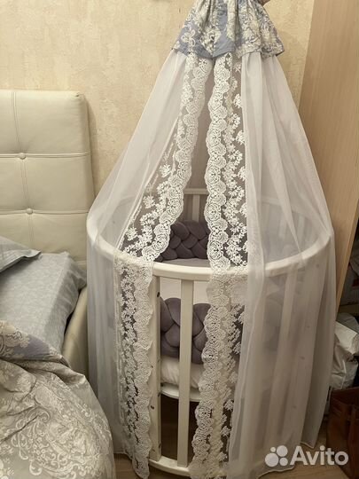 Комплект бортиков с балдахином