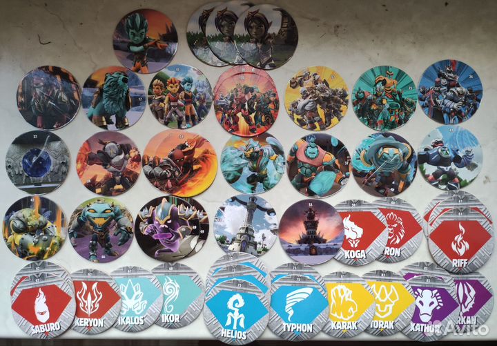 46 шт фишки, caps, кэпсы