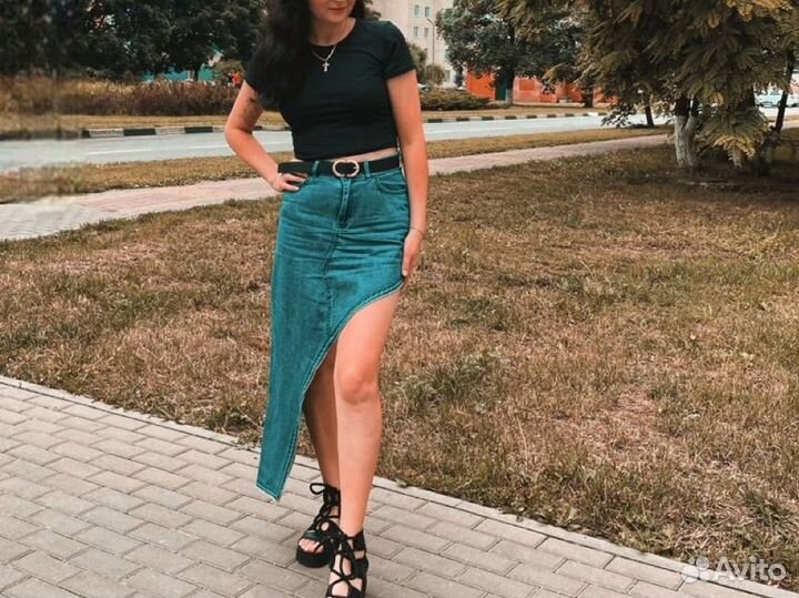 Юбка джинсовая 44 размер