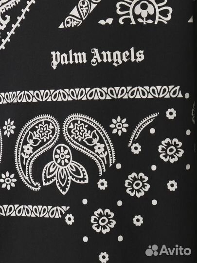 Лонгслив хлопковый с принтом palm angels