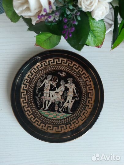 Декоративная тарелка греческая