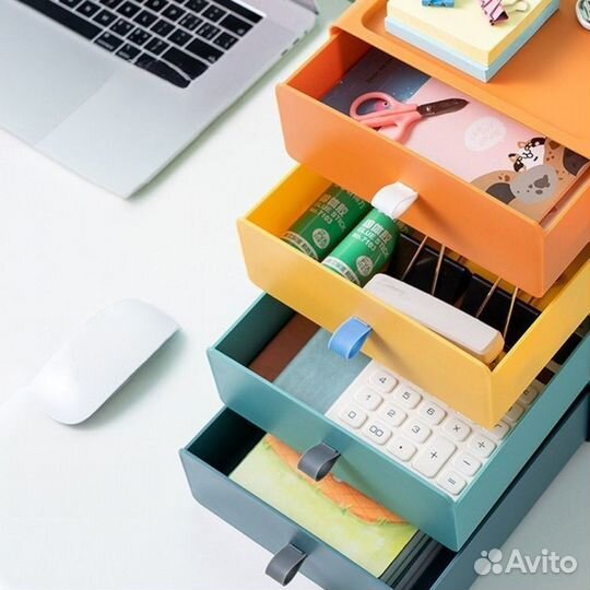 Органайзер настольный для хранения с ящиками