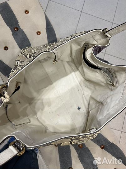 Сумка Gucci питон натур, размер XL