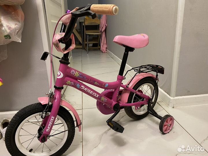 Детский велосипед для девочки розовый