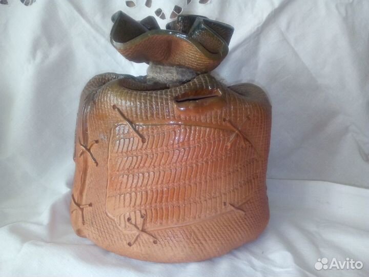 Копилка Большой Мешок керамика глина