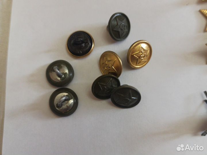 Пуговицы, звёздочки военные, СССР