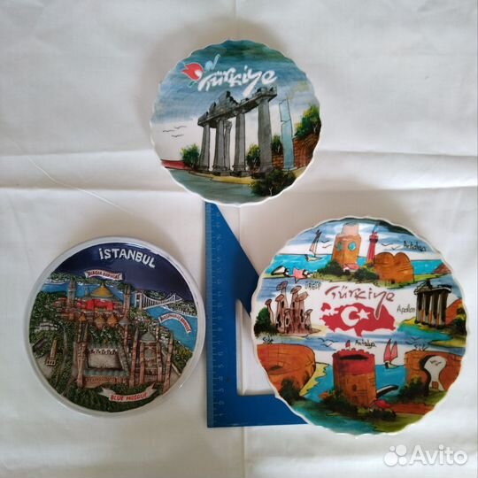 Тарелки глиняные и сувенирные