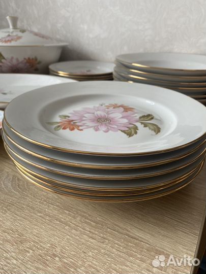 Сервиз столовый 36 предметов хризантемы
