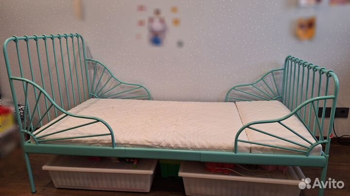 Детская кровать IKEA Minnen раздвижная