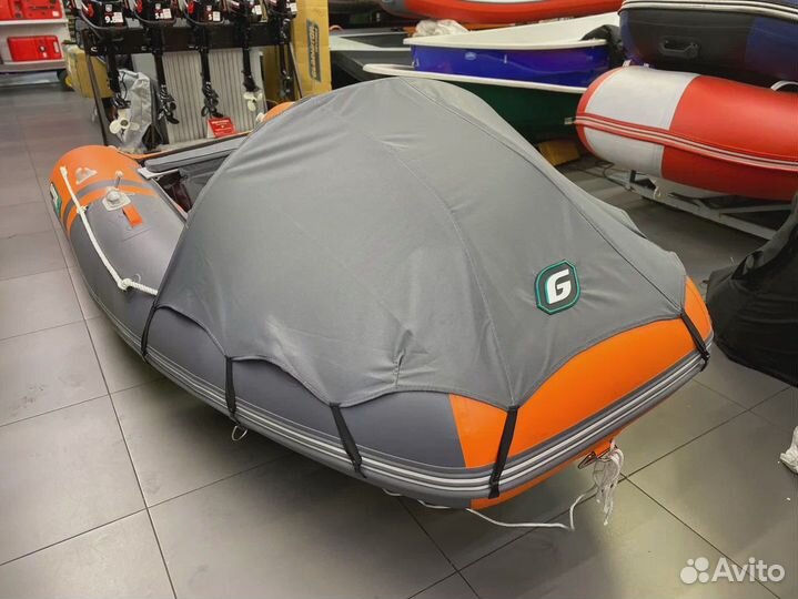 Лодка надувная пвх Gladiator E 350PRO Оранжевая