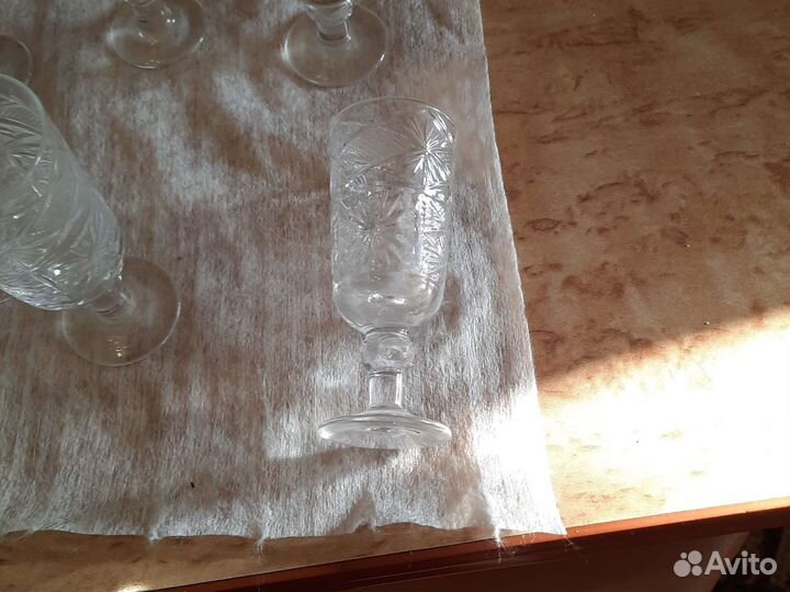 Хрустальные рюмки на ножке СССР