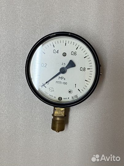 Манометр мтп-100 0-1 MPa