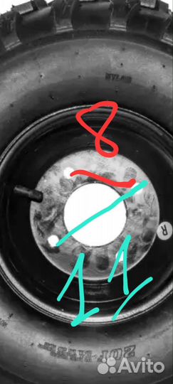 Колеса для квадрацикла и мотоблока 19*7,00-8