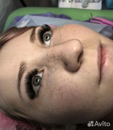 Наращивание ресниц на дому