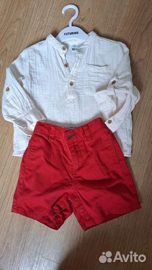 Костюм шорты и рубашка для мальчика 74-80