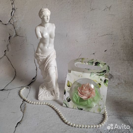 Подарочное мыло Цветок в куполе в ассортименте