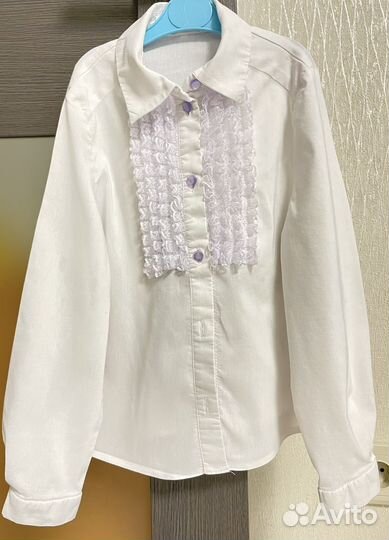 Блузки школьные 122 128