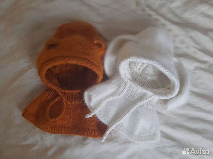 Шапка шлем зайчик