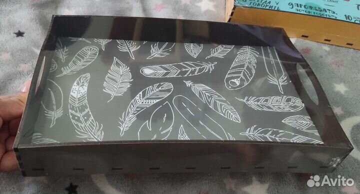 Поднос деревянный (новый)