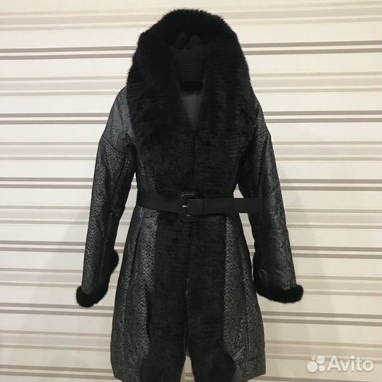 Роскошное утепленное итальянское пальто