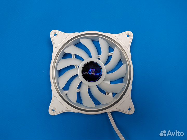 Кулер snowman argb 12V 0.25A 120*25 мм 6PIN Белый