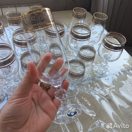 Фужеры бокалы богемия