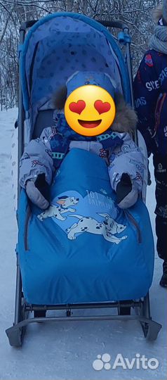 Детские санки с колесами бу