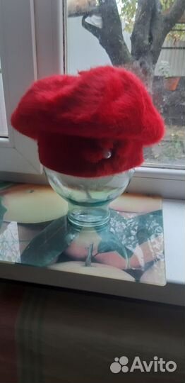 Берет женский зимний ангорка