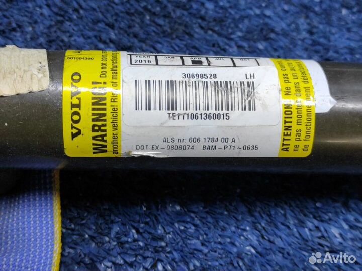 Подушка безопасности шторка левая Volvo S60