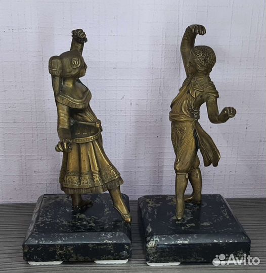 Бронзовые статуэтки парные Испанский танец