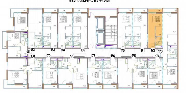 Квартира-студия, 23,2 м², 12/18 эт.