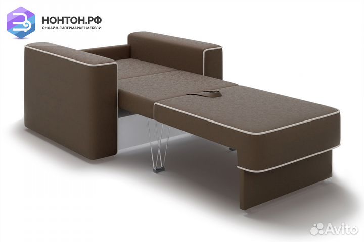 Кресло еврокнижка Берген коричневое