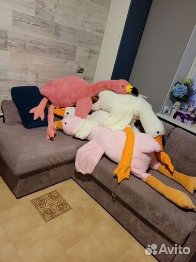 Гусь-обнимусь гигант 190см, фламинго 190см