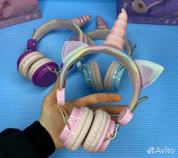 Наушники беспроводные детские Единорог