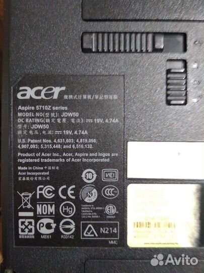 Ноутбук Acer Aspire 5710