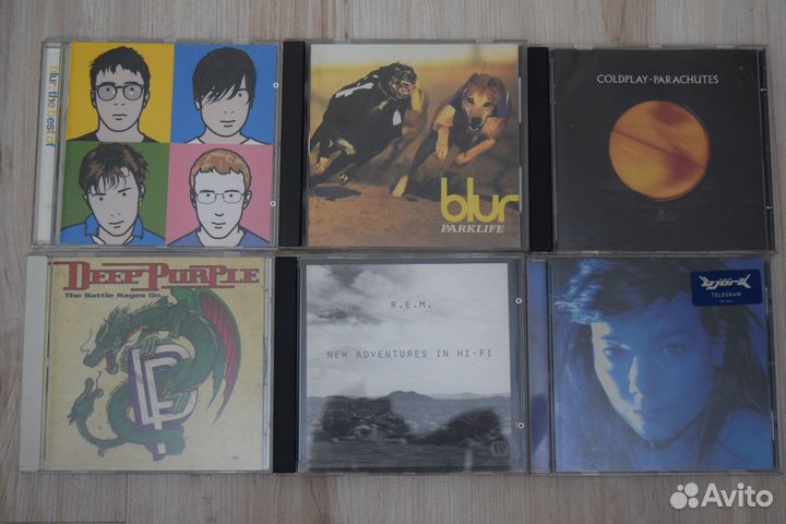 CD диски фирменные Blur, ColdPlay, REM и т.д