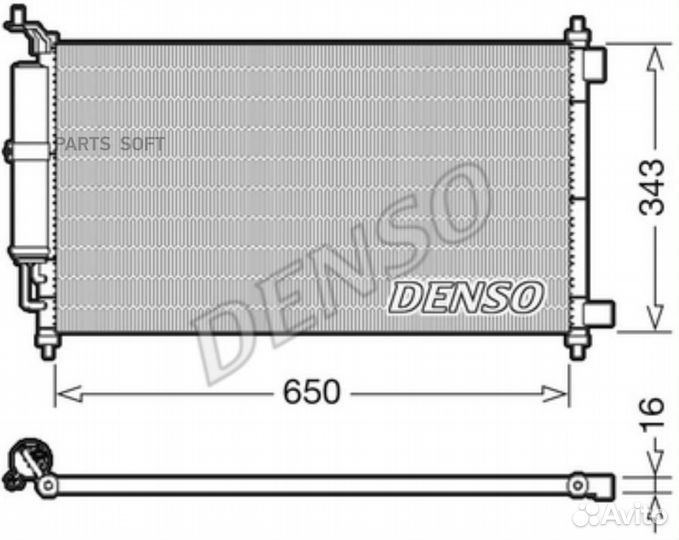Denso DCN46020 Радиатор кондиционера