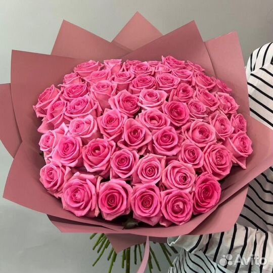 Розы розовые оптом