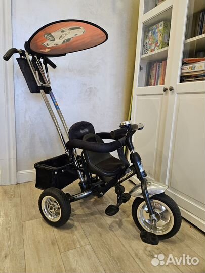Детский велосипед трехколесный с ручкой